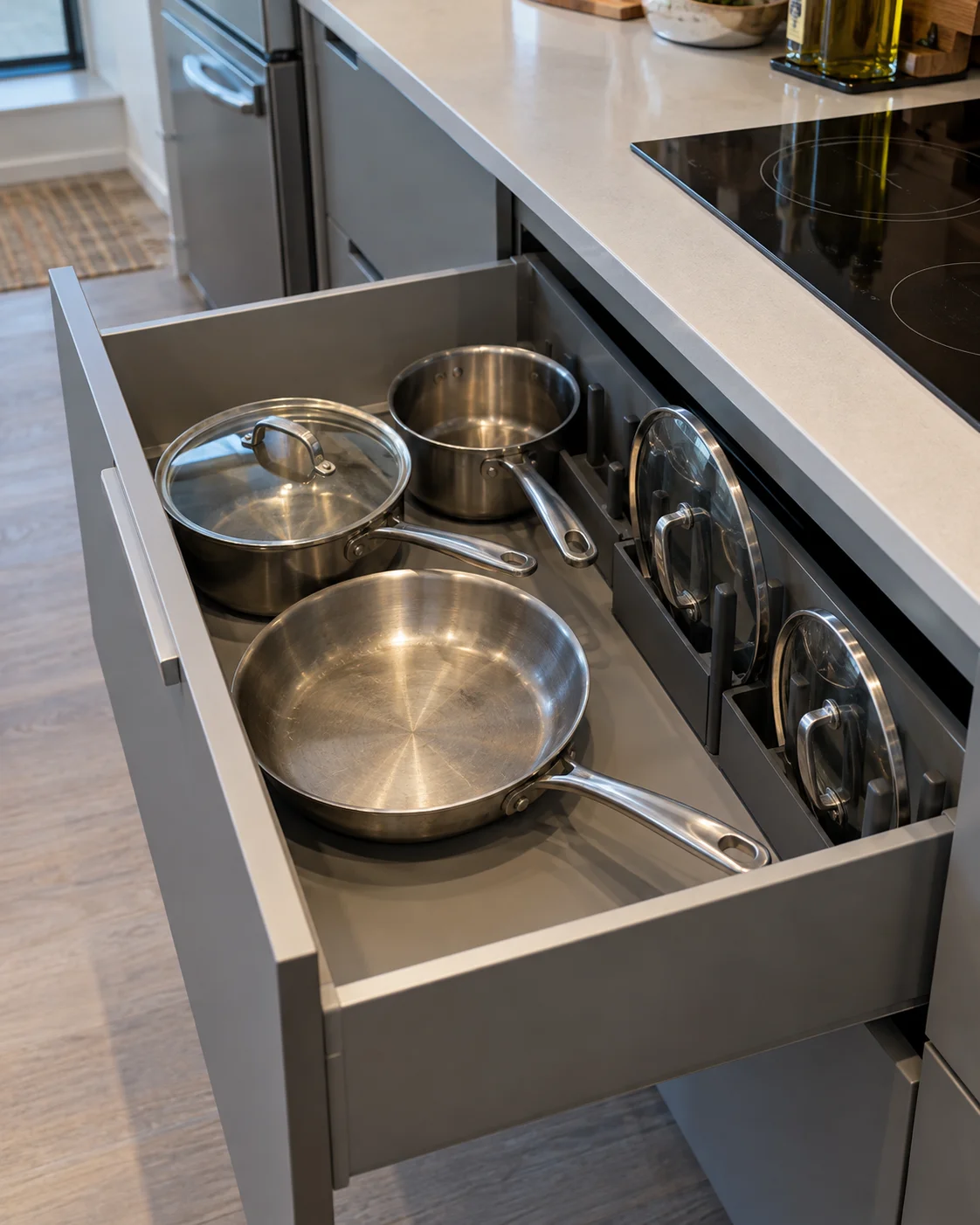 AI reference: organized cookware